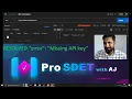 401 unauthorized RESOLVED Error Missing API Key