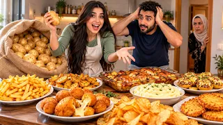 حماتي تحدتني بشيكارة بطاطس     شوفوا عملت بيها كام أكلة    دندنها