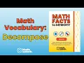 Math Vocabulary Decompose