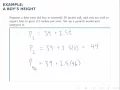 Growth Models Example A Boy s Height
