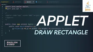 RECTANGLE USING APPLET IN VSCODE JAVA APPLET PART 3 VUZZARE