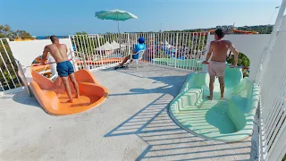 Aquamarine Tour Water Slide at Aquasplash 🇫🇷