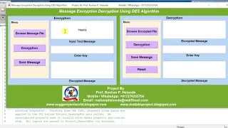 DES Message Encryption Using Matlab Project Source Code - Encryption Decryption Using DES Algorithm