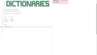 Python Beginner s Course Lesson 8 Dictionaries