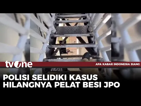 Pelat Besi JPO Daan Mogot Hilang, Warga Berjalan Layaknya Ninja Warrior