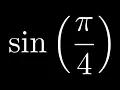 Compute sin by Hand with a Special Triangle