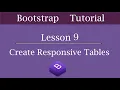 Bootstrap Responsive Table Bootstrap Tutorial for Beginners