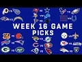 Week 16 NFL Game Picks NFL
