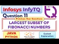 Infosys infyTQ Coding JAVA Python Question11 infyTQ Previous Slot Coding Question Answer Explained