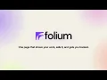 Meet Folium Put your whole self on one page