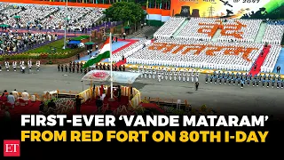 Historic first at Red Fort Vande Mataram sung at 80th I-Day followed by PM s Flag hoisting