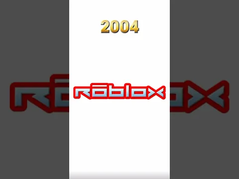 A evolução das logos do Roblox de 2004 a 2100 😱 #roblox #trending