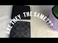 Comparison between Coach men s wallet and Micheal Kors Men s wallet