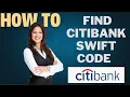 How to find Citibank swift code l DOUBLE Z