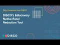 DISCO s Ediscovery Native Excel Redaction Tool