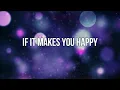 If It Makes You Happy - Sheryl Crow (Lyric Video) #Music #Lyrics