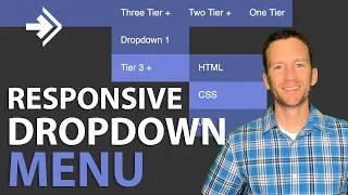 Dropdown Menu Tutorial Responsive HTML CSS no javascript