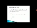 EC312 object oriented programming-Module 3-Virtual functions-Asst Prof Deepthi Thomas