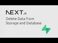 Next js Supabase File Sharing App - Delete Data from Database and Storage