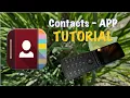 Contacts app tutotrial - tcl flip 3