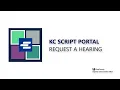 KC Script Portal - Hearing Request