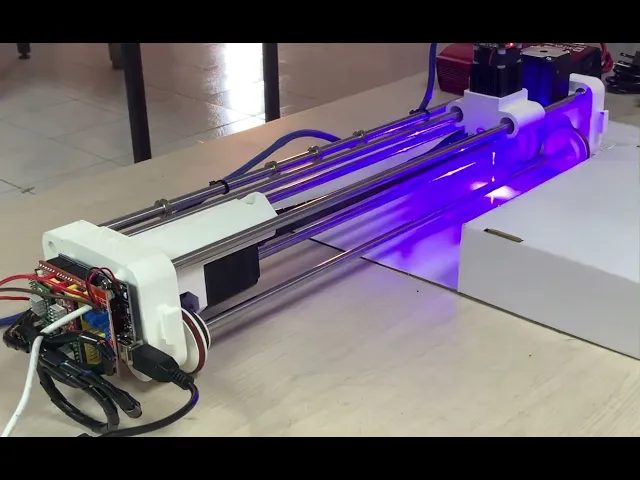 3D-Printed and Plywood Laser Engraving Machine: Precision Meets DIY video thumbnail