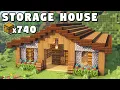 Minecraft Ultimate Storage House Tutorial How to Build