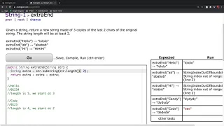 CodingBat String1 extraEnd