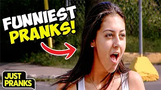 The Moment She Realized… 😂 | Just Pranks