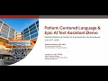Best Practices for Patient Centered Communication and Documentation AI Tools and Clinical Guidance