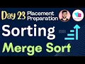 Sorting - Merge Sort in telugu DSA in Telugu Vamsi Bhavani
