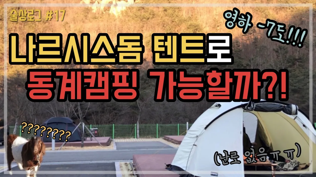 [술상로그] 캠핑 VLOG | 돔텐트로 난로없이 영하 동계캠핑 가능할까?!, 금산 산꽃벚꽃캠핑장 리뷰, 캠핑요리로 리조또와 치킨 도전! | Camping 썸네일