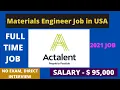 Materials Engineer Job-Actalent Now Hiring Best Jobs opportunities in USA Actalent USA Jobs