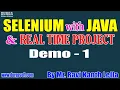 SELENIUM with JAVA tutorials Demo - 1 by Mr Ravi Kanth Lella On 25-08-2022 7PM IST