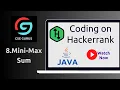 8 MINI MaxSum Hackerrank JAVA