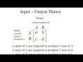 Mathematical Economics The Leontif Input - Output Model Explained