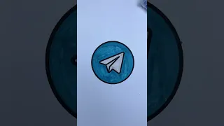 Telegram Logo Coloring Satisfying Glitter Art Peel