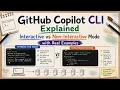 GitHub Copilot CLI Explained Interactive vs Non-Interactive Mode with Real Examples