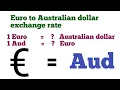 Euro to australian dollars exchange rate euro to Australian Dollar Australian Dollar to Euro