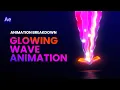 Glowing Wave Animation After Effects Tutorial Motion Circles