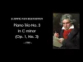 BEETHOVEN Piano Trio No. 3 in C minor (Op. 1, No. 3) Score