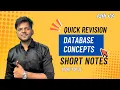 Database Concepts with Short Notes Part 1 of 3 Class 12 CS CBSE Rajnath Prasad