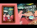 Surreal Shadow Box Display 3D Paper Collage from Vintage Magazine Images
