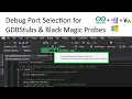 Debug Port Selection for GDBStubs Black Magic Probes