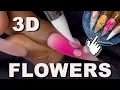 Easy 3D Nail Flowers How to make nail flowers
