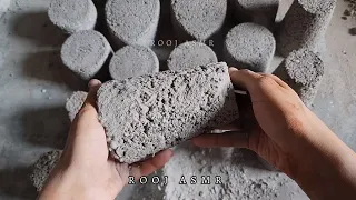extra gritty concrete crush different shapes floor crumbles u0026 lots of dustplay super satisfying