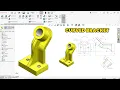 SolidWorks Tutorial Curved Support Bracket from 2D to 3D