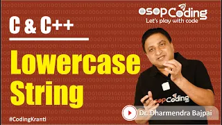 Program to convert uppercase String to lowercase String Type C C Tutorial -