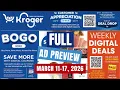 FULL AD Kroger FULL Ad for - 5x Digital Boost Digitals BOGO Week MORE