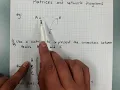 Matrices and Network Diagrams